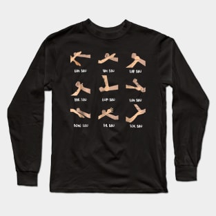 Wing Chun Shirt Kung Fu Techniques Long Sleeve T-Shirt